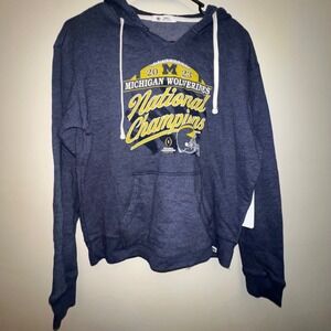 47 Brand Womens Small Michigan Wolverines National Champions Hoodie